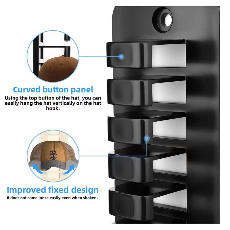 Wall-Mounted Hat Storage Rack