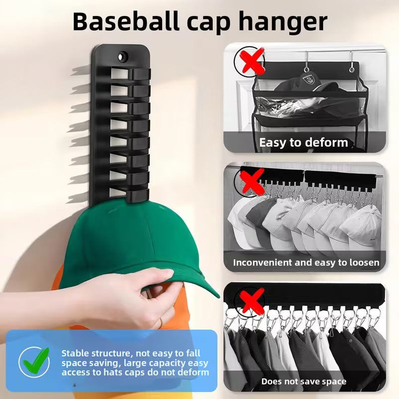 Wall-Mounted Hat Storage Rack