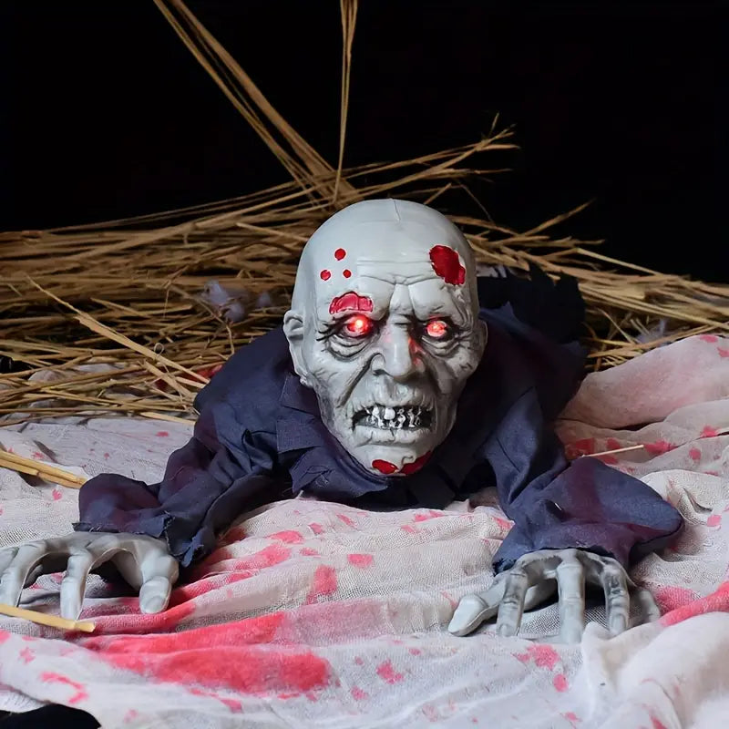 Black Electric Crawling Ghost with Voice Control