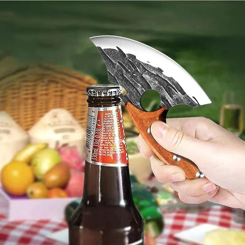 Hand-Forged Boning Knife – Stainless Steel Meat Cleaver