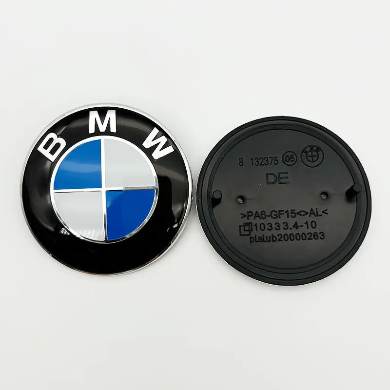 3D ABS 74mm 82mm Car Front Hood Badge Logo Rear Trunk Emblem For BMW M Performance E39 E60 E90 F20 F15 E46 G20 G30 Accessories