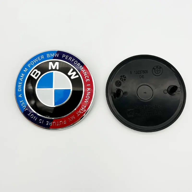 3D ABS 74mm 82mm Car Front Hood Badge Logo Rear Trunk Emblem For BMW M Performance E39 E60 E90 F20 F15 E46 G20 G30 Accessories
