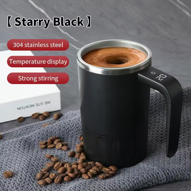SELF STIRRING LED Electronic Digital Display Temperature Coffee Mug