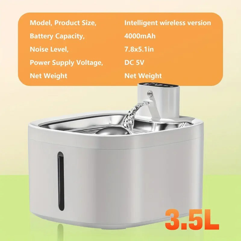 Charging Cat Wireless Water Fountain
